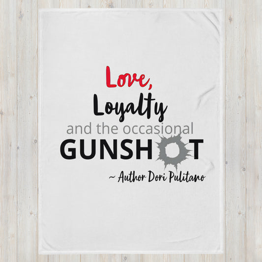 Love Loyalty Gunshot Throw Blanket