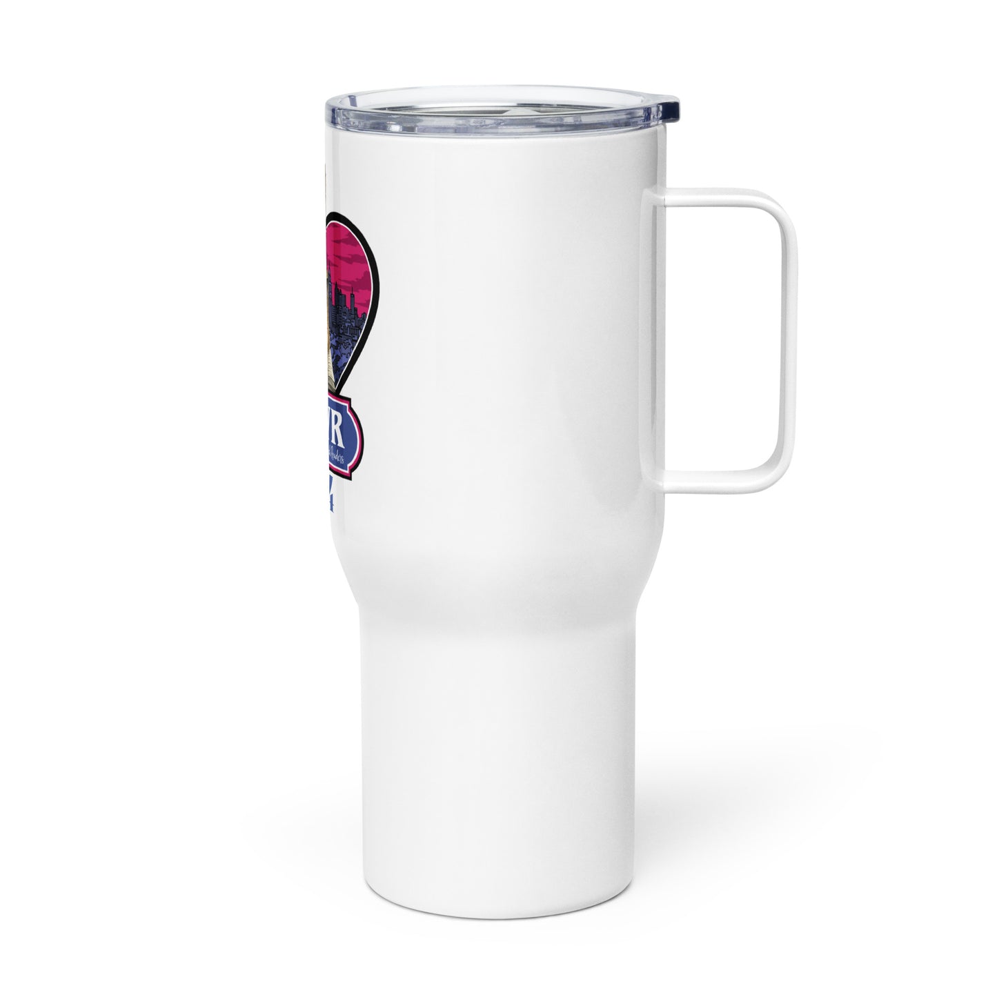 RAWR 2024 Travel mug with a handle