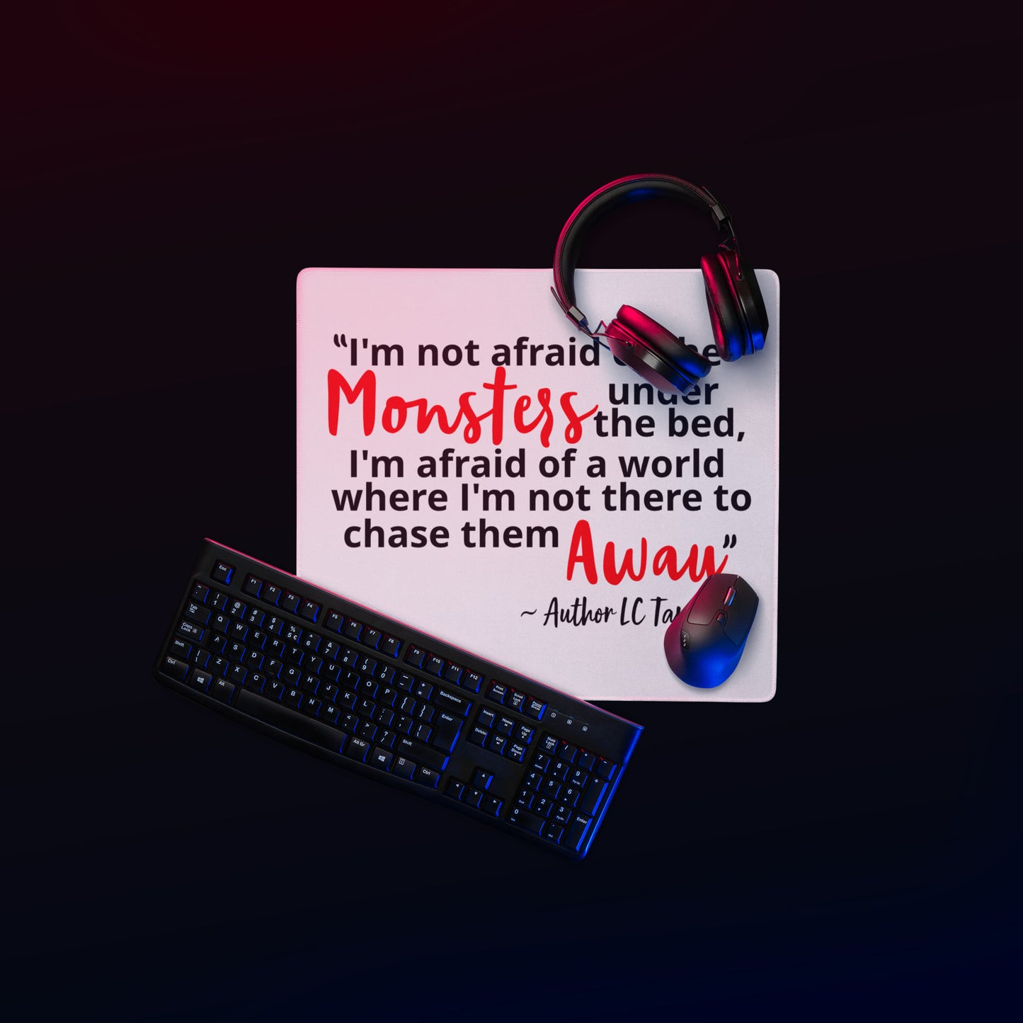 Monsters Under the Bed Gaming mouse pad