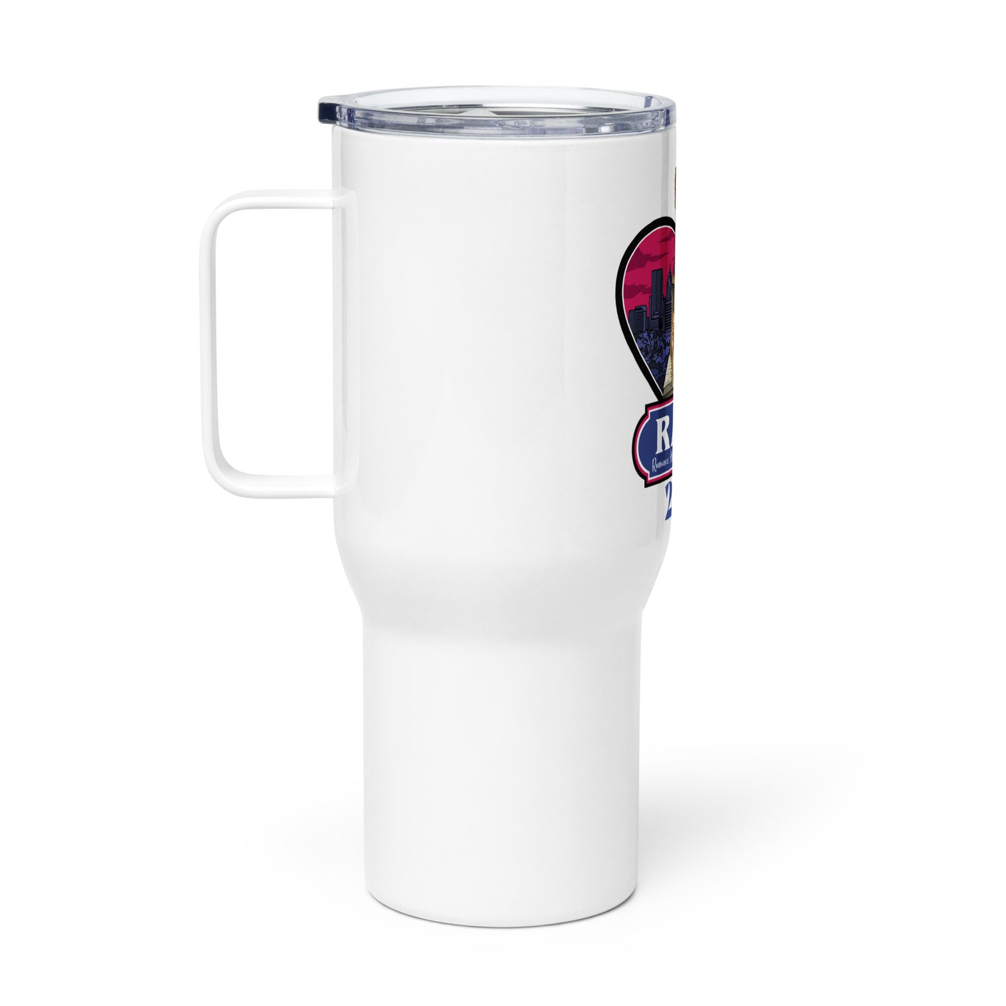 RAWR 2024 Travel mug with a handle
