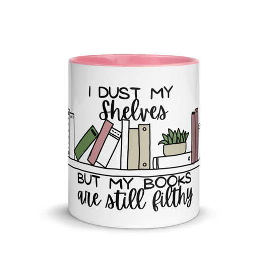 Dust Shelves Mug with Color Inside